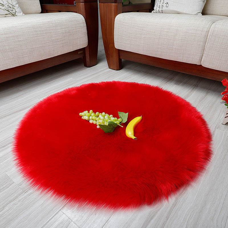 Cloud Round Faux Sheepskin Area Rug
