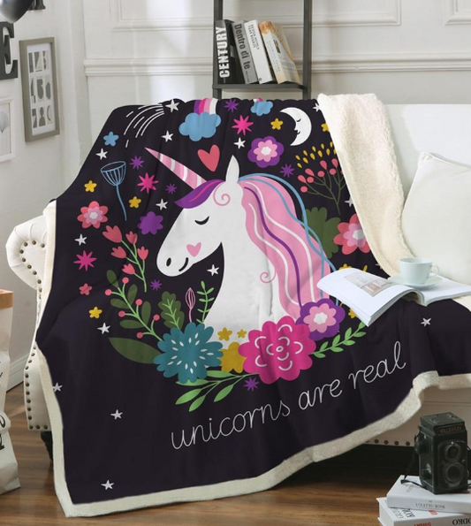Magical Unicorn Cozy Throw