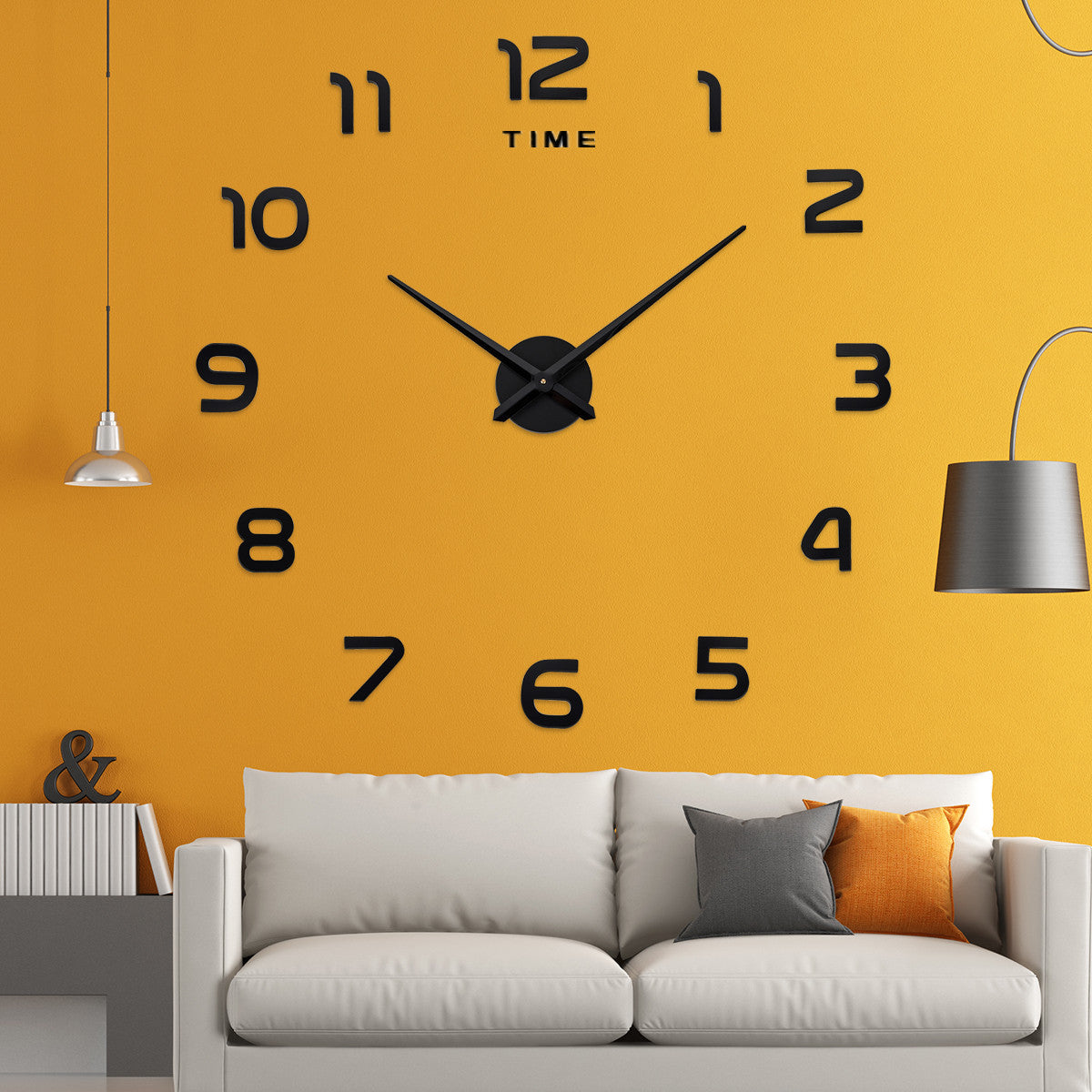 Chic DIY Acrylic Mirror Wall Clock