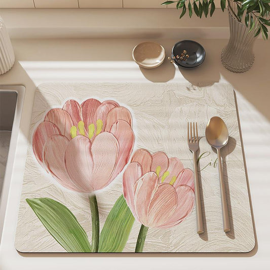 Swift-Dry Decorative Kitchen Mat