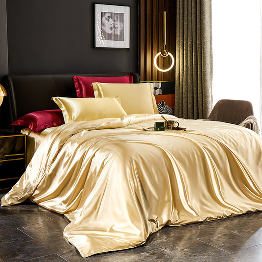 Elegant Silk Satin Bedding Ensemble