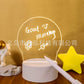Luminous Acrylic Message Light