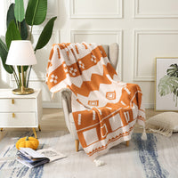 Nordic Heritage Knit Throw Blanket