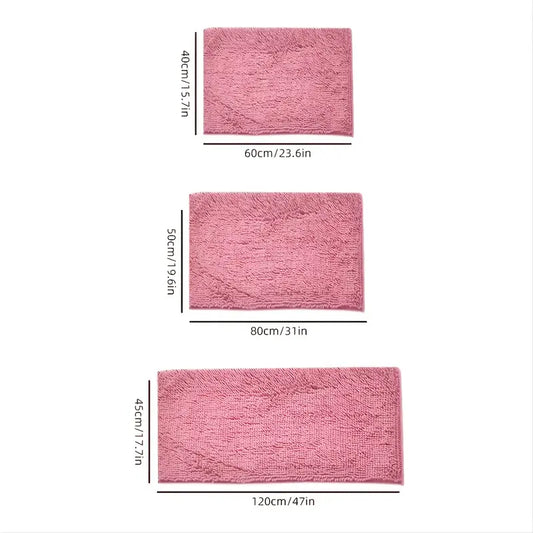 Blush Pink Plush Bath Mat