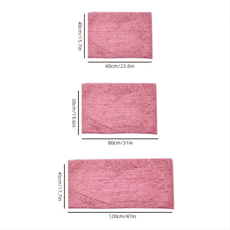 Blush Pink Plush Bath Mat