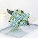 Silk 5-Rose Wedding Bouquet