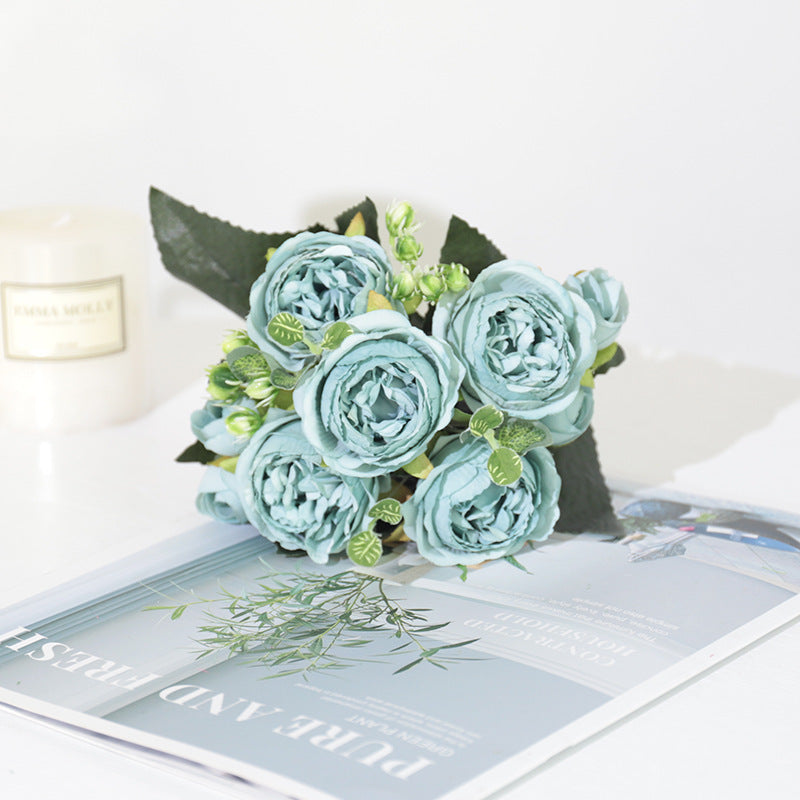 Silk 5-Rose Wedding Bouquet