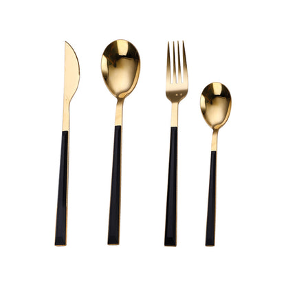 Elegant Plastic Handle Cutlery Set