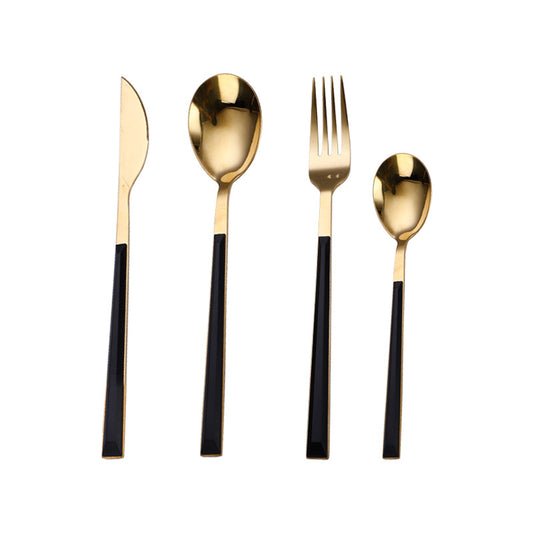 Elegant Plastic Handle Cutlery Set