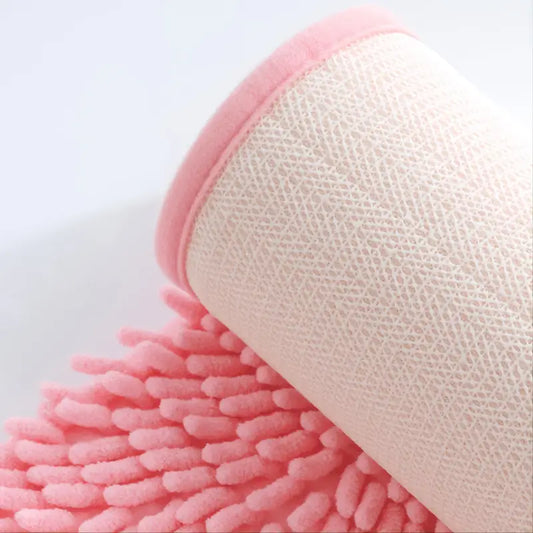 Blush Pink Plush Bath Mat