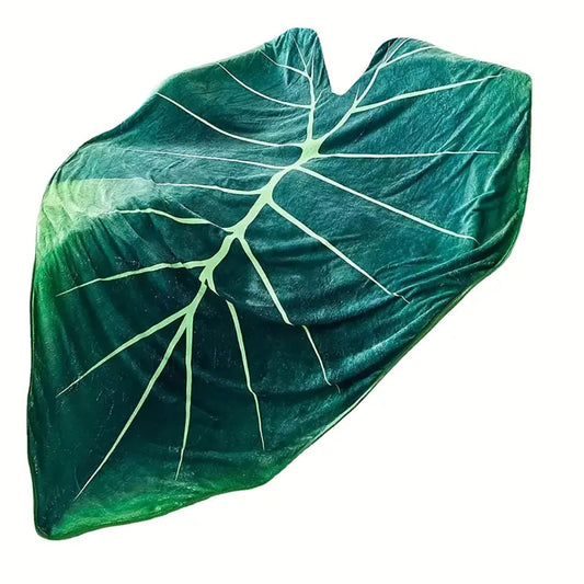 Cozy Leaf Flannel Blanket